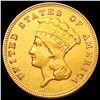 Image 1 : 1855 $3 Gold Piece CLOSELY UNCIRCULATED