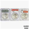 Image 1 : [3] 1988-2017 Silver Eagle ICG/PCGS MS69/70