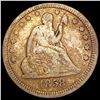 Image 1 : 1858 Seated Liberty Quarter NICELY CIRCULATED