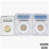 Image 1 : [3] 1936-1938 2 5C, 1 25C ANACS/PCGS MS64/66