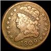 Image 1 : 1809 Classic Head Half Cent NICELY CIRCULATED