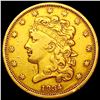 1834 $5 Gold Half Eagle LIGHTLY CIRCULATED