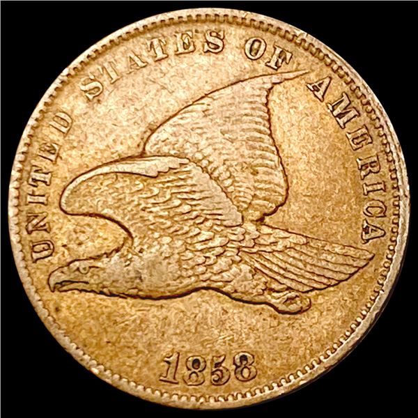 1858 Flying Eagle Cent NEARLY UNCIRCULATED
