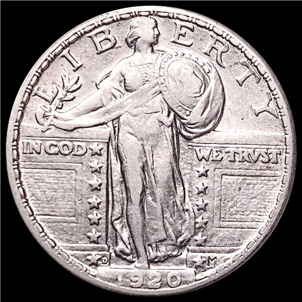 1920-D Standing Liberty Quarter LIGHTLY CIRCULATED
