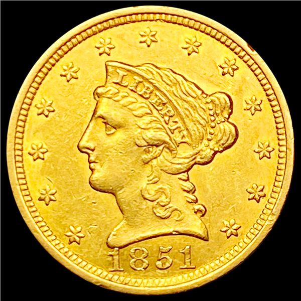 1851 $2.50 Gold Quarter Eagle UNCIRCULATED