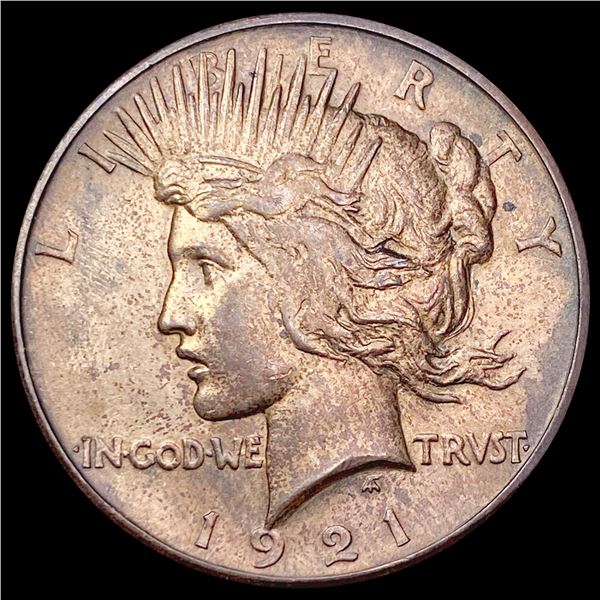 1921 Silver Peace Dollar NEARLY UNCIRCULATED