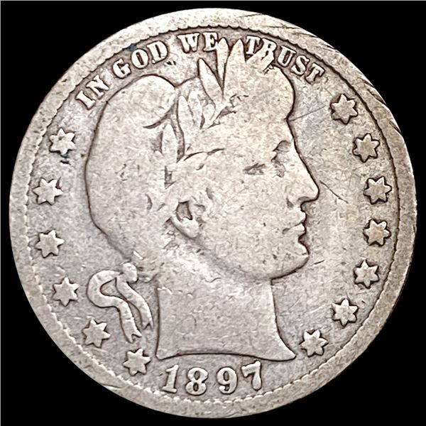 1897-O Barber Quarter NICELY CIRCULATED