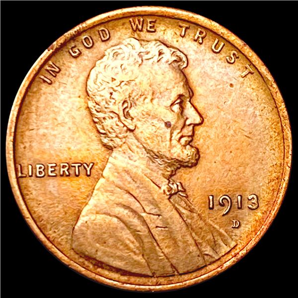 1913-D Wheat Cent CLOSELY UNCIRCULATED