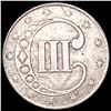 Image 2 : 1852 Silver Three Cent CLOSELY UNCIRCULATED