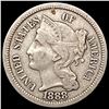 Image 1 : 1888 Nickel Three Cent CLOSELY UNCIRCULATED