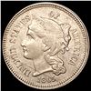 Image 1 : 1865 Nickel Three Cent CLOSELY UNCIRCULATED