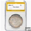 1884-CC Morgan Silver Dollar PGA MS63