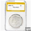 1890-CC Morgan Silver Dollar PGA MS63