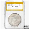 1890-CC Morgan Silver Dollar PGA MS64