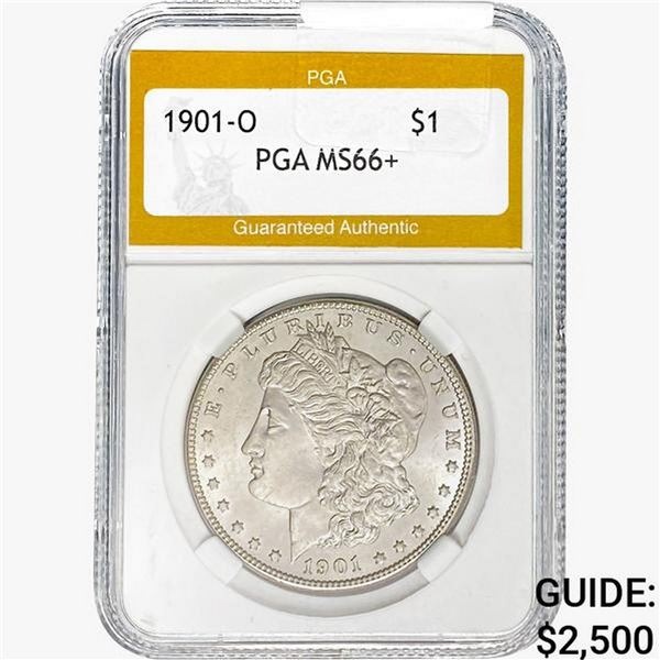 1901-O Morgan Silver Dollar PGA MS66+