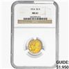 Image 1 : 1914 $2.50 Gold Quarter Eagle NGC MS61