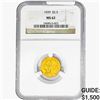 Image 1 : 1929 $2.50 Gold Quarter Eagle NGC MS62