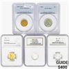 Image 1 : [5] 1909-1961 2 1C, 1 5C, 2 10C NGC/PCGS PF/MS