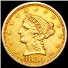 Image 1 : 1850 $2.50 Gold Quarter Eagle CLOSELY UNCIRCULATED