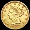 Image 1 : 1853 $2.50 Gold Quarter Eagle CLOSELY UNCIRCULATED