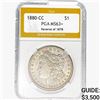 1880-CC REV78 Morgan Silver Dollar PGA MS63+