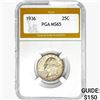 1936 Washington Silver Quarter PGA MS65