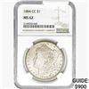 Image 1 : 1884-CC Morgan Silver Dollar NGC MS62