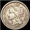 Image 1 : 1867 Nickel Three Cent NEARLY UNCIRCULATED