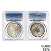 1923 [2] Silver Peace Dollar PCGS MS63