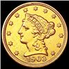 Image 1 : 1903 $2.50 Gold Quarter Eagle UNCIRCULATED
