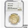 Image 1 : 1953-D Franklin Half Dollar NGC MS66 FBL