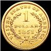 Image 2 : 1851 Rare Gold Dollar UNCIRCULATED