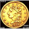Image 1 : 1839-D $2.50 Gold Quarter Eagle CLOSELY UNCIRCULATED