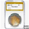 1881-CC Morgan Silver Dollar PGA MS63+