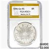 Image 1 : 1896-Go RS Mexico 8 Reales, Go 79 PGA MS63+