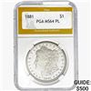 Image 1 : 1881 Morgan Silver Dollar PGA MS64 PL