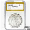 Image 1 : 1882-CC Morgan Silver Dollar PGA MS65