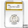 Image 1 : 1950 Washington Silver Quarter PGA PR67 CAMEO