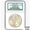 Image 1 : 1923 Silver Peace Dollar NGC MS62