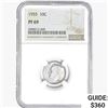 Image 1 : 1955 Roosevelt Dime NGC PF69