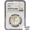 Image 1 : 1946-D Walking Liberty Half Dollar NGC MS64