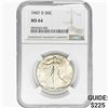 Image 1 : 1947-D Walking Liberty Half Dollar NGC MS64