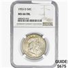 Image 1 : 1953-D Franklin Half Dollar NGC MS66 FBL