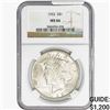 Image 1 : 1922 Silver Peace Dollar NGC MS66