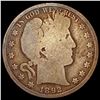 Image 1 : 1892 Barber Half Dollar NICELY CIRCULATED