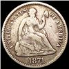 Image 1 : 1871 Seated Liberty Half Dime NICELY CIRCULATED