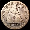 Image 1 : 1853 Arrows/Rays Seated Liberty Quarter NICELY CIRCULATED