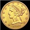 Image 1 : 1904 $5 Gold Half Eagle UNCIRCULATED