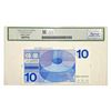 Image 2 : 1968  Netherlands 10 Gulden Bank Currency Legacy Superb GEM UNC