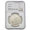 Image 1 : 1894 Morgan Silver Dollar NGC MS63